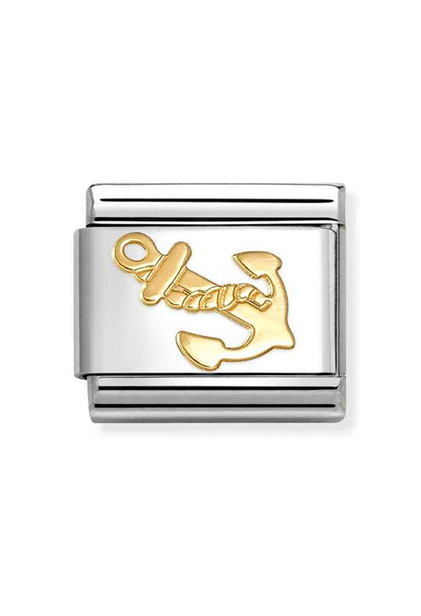 The Nomination Composable Anchor, a gold-tone metal pendant from Nomination Italy, available at OD’s Jewellers in St Helens.