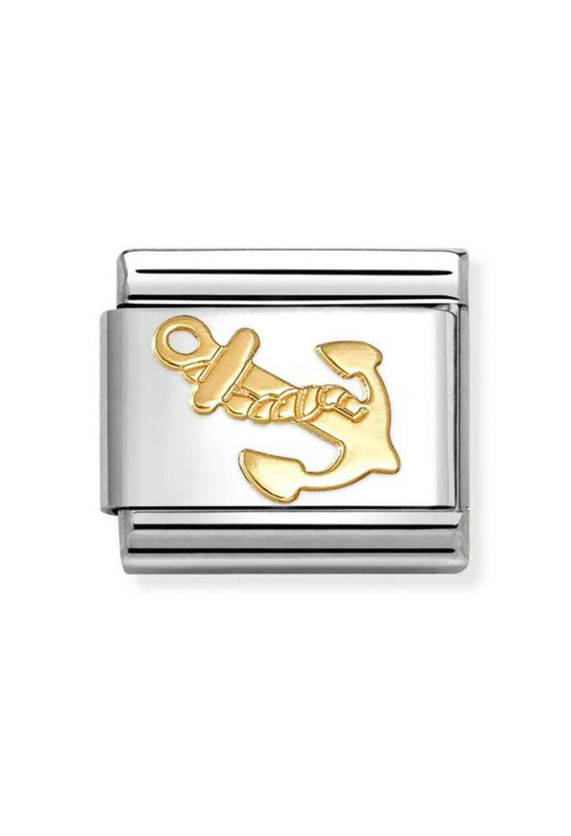 The Nomination Composable Anchor, a gold-tone metal pendant from Nomination Italy, available at OD’s Jewellers in St Helens.