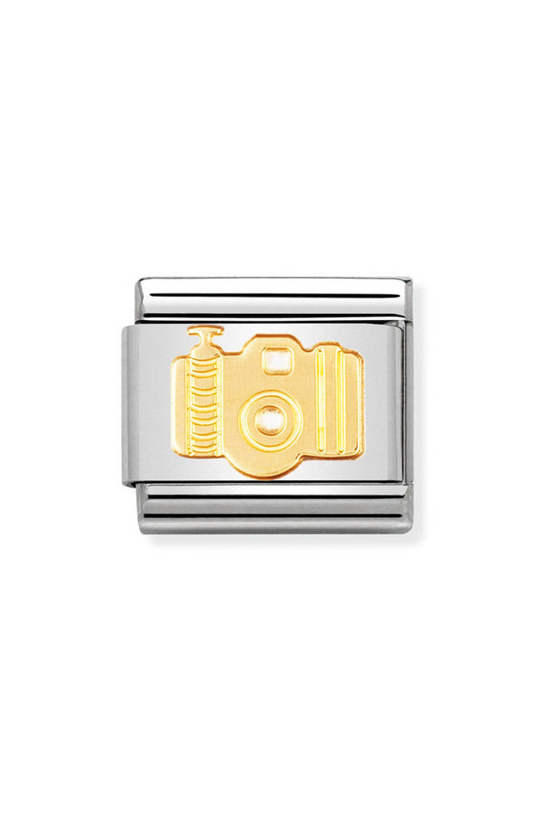 Nomination Composable Classic Link Camera in 18k gold