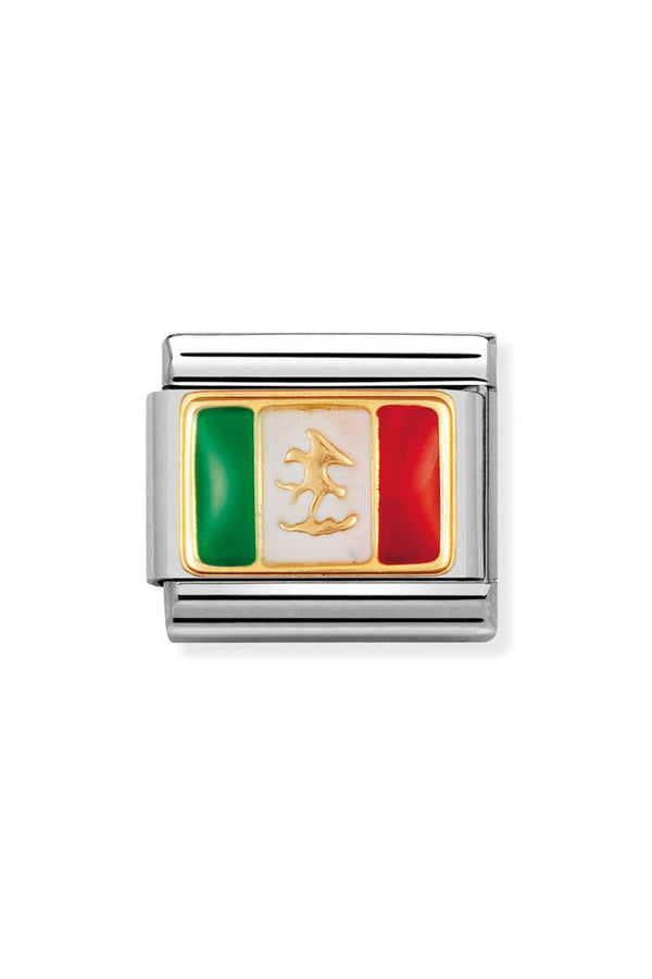 Nomination Composable Gold Mexico Flag Charm 030235/08