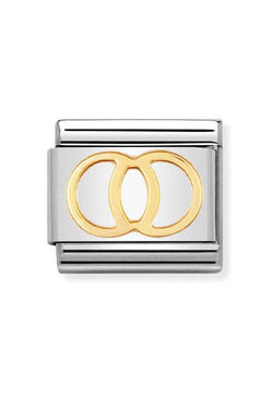 Nomination Composable Classic Link Daily Life Wedding Rings in 18k gold