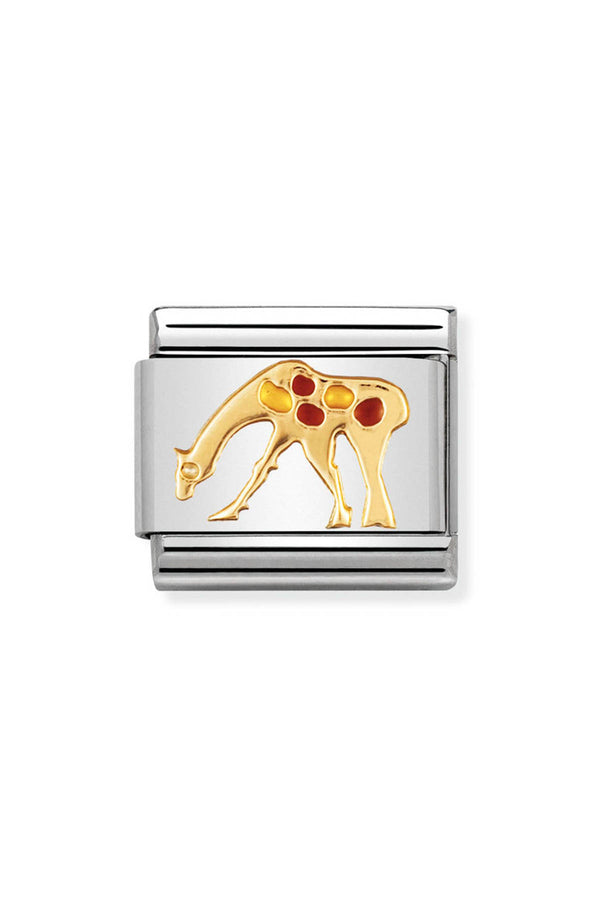 Nomination Composable Classic Link Giraffe in 18k gold