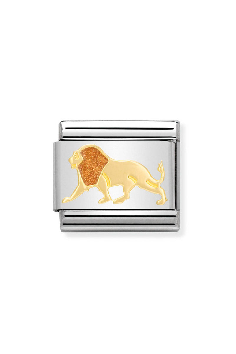 Nomination Composable Classic Link ANIMALS Lion in 18k gold