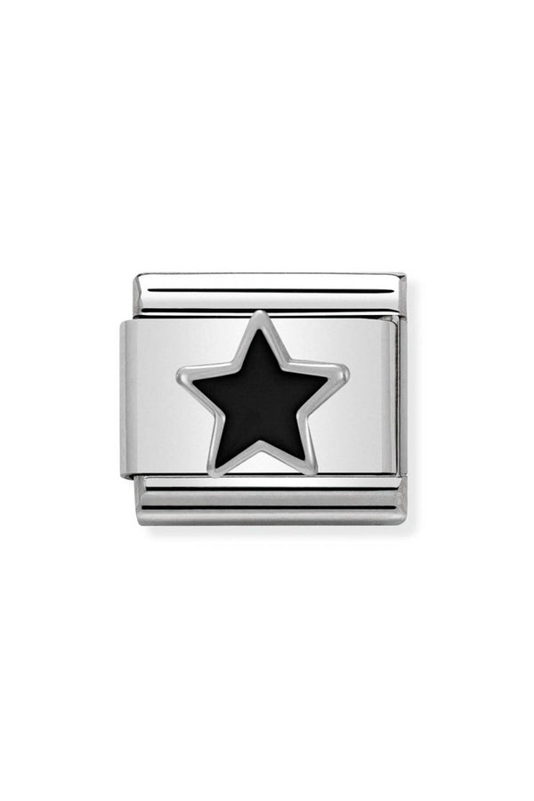 Nomination Composable Silver Black Star Charm 330202/05