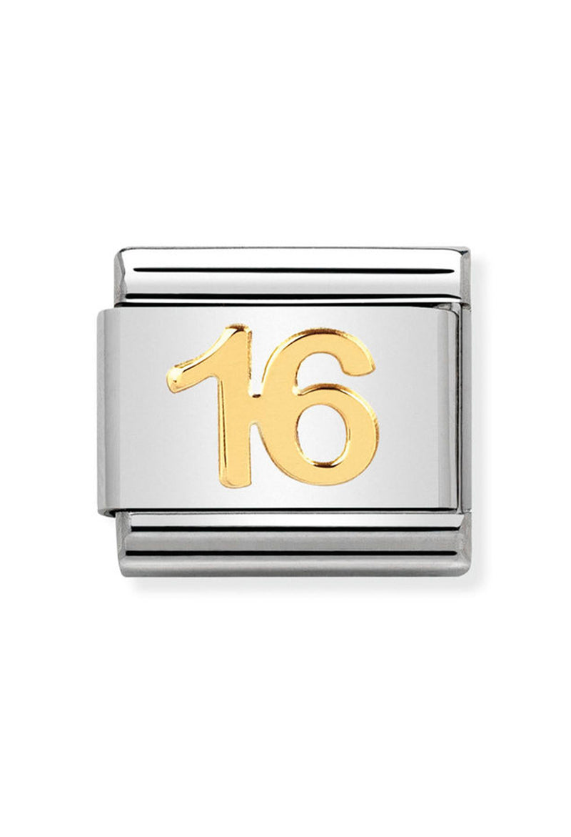Nomination Composable Classic Link Daily Life 16 in 18k gold
