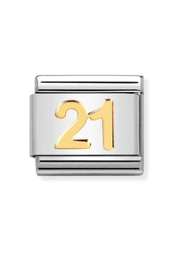 Nomination Composable Classic Link Daily Life 21 in 18k gold