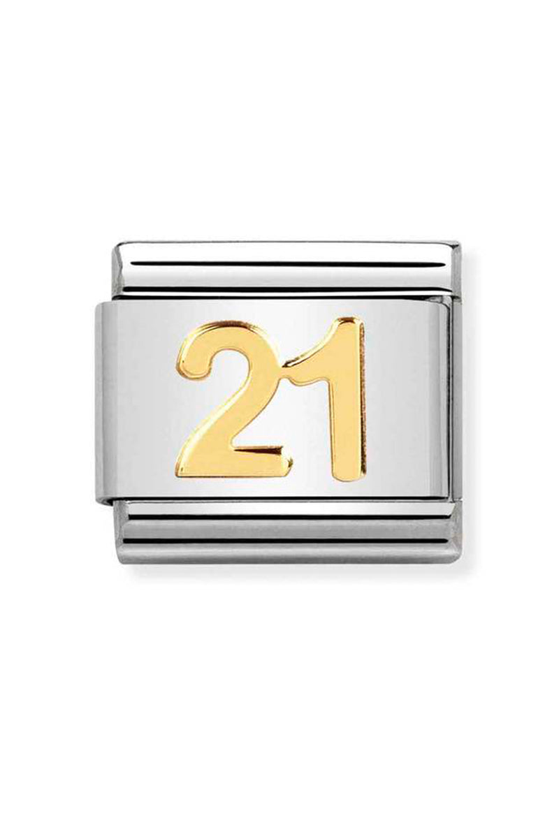 Nomination Composable Classic Link Daily Life 21 in 18k gold