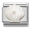 Nomination Composable Classic Mother Of Pearl Shell Charm Sterling Silver