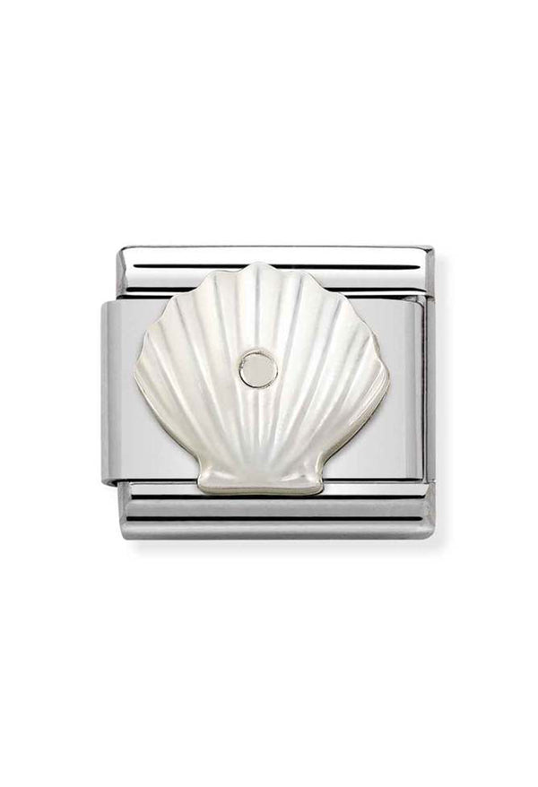 Nomination Composable Classic Mother Of Pearl Shell Charm Sterling Silver