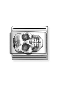 Nomination Composable Classic Link Skull in Silver