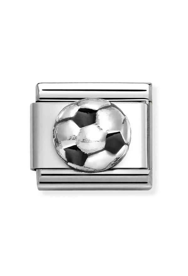 Nomination Composable Classic Link Football in Silver