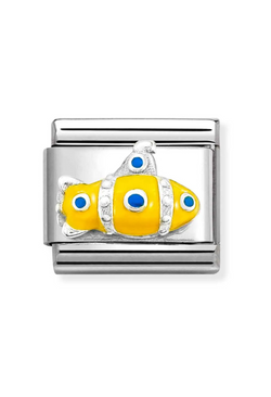 Nomination Composable Classic Link Yellow Submarine in Silver