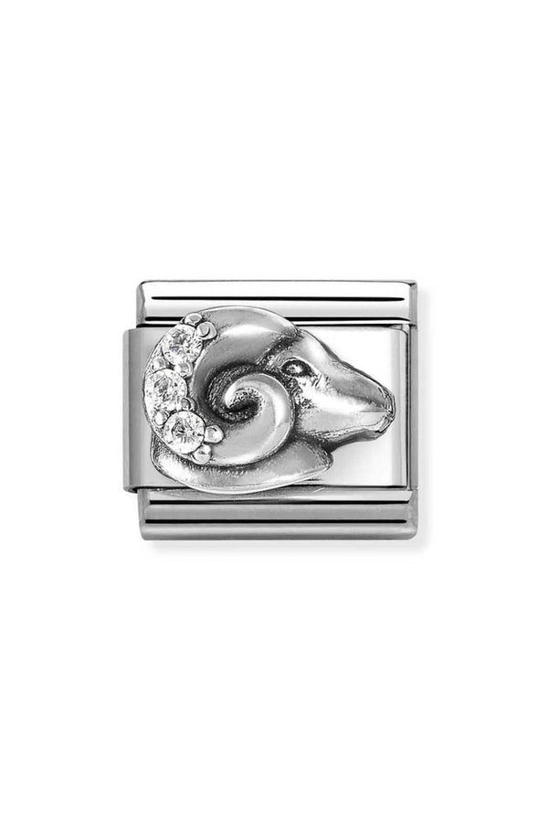 Nomination Composable Classic Zodiac Aries Cubic Zirconia and 925 Silver
