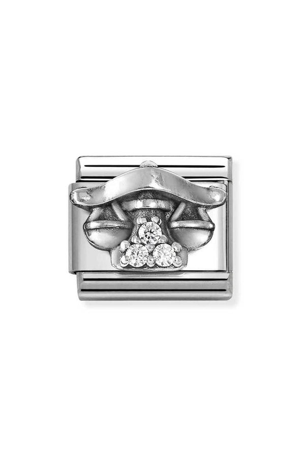Nomination Composable Classic Zodiac Libra Cubic Zirconia and 925 Silver
