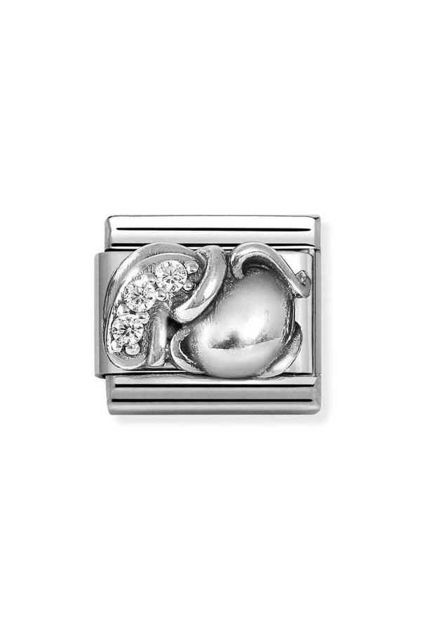 Nomination Composable Classic Zodiac Aquarius Cubic Zirconia and 925 Silver