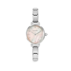 Ladies Nomination Paris Oval Pink Mother Of Pearl Dial Bracelet Watch OD s Jewellers