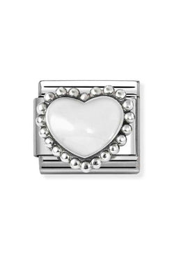 Nomination Composable Classic White Enamel Raised Heart