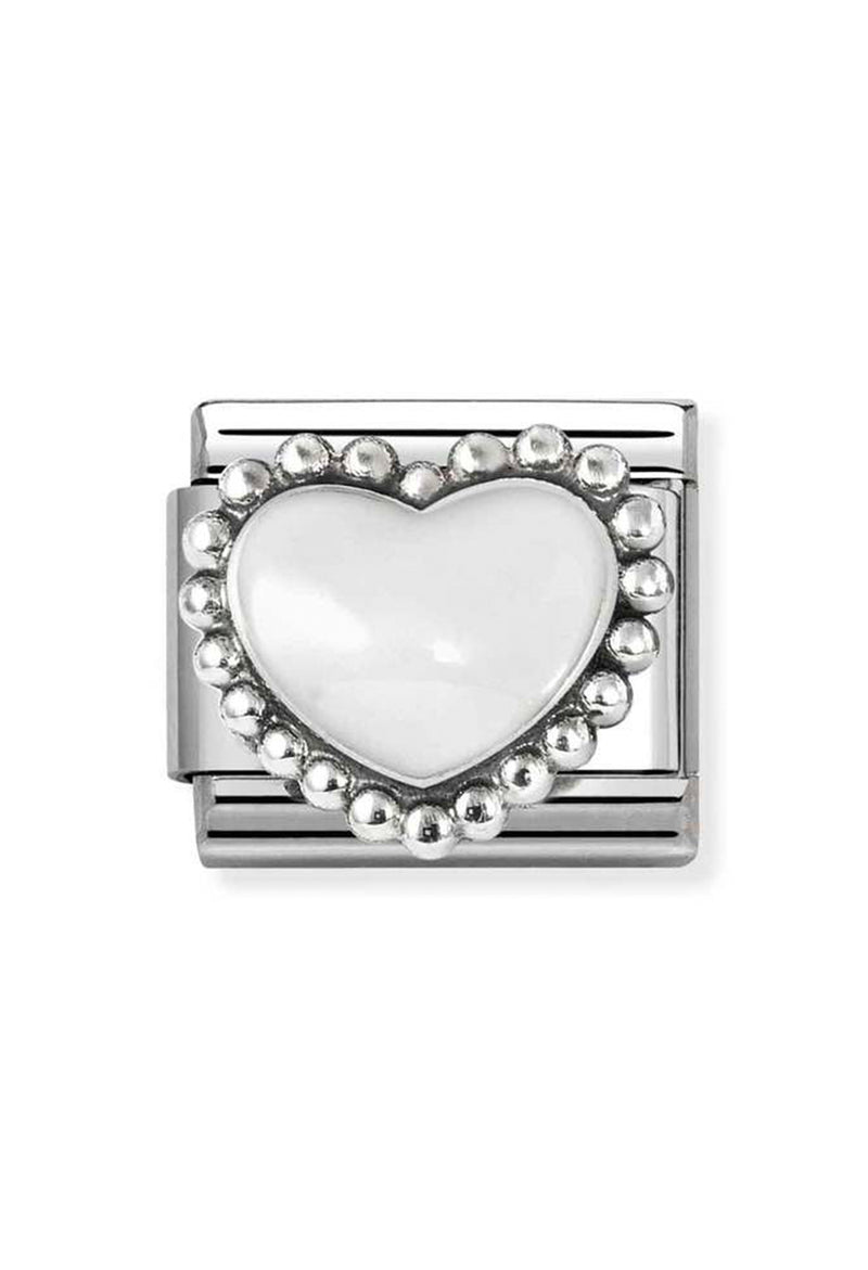 Nomination Composable Classic White Enamel Raised Heart