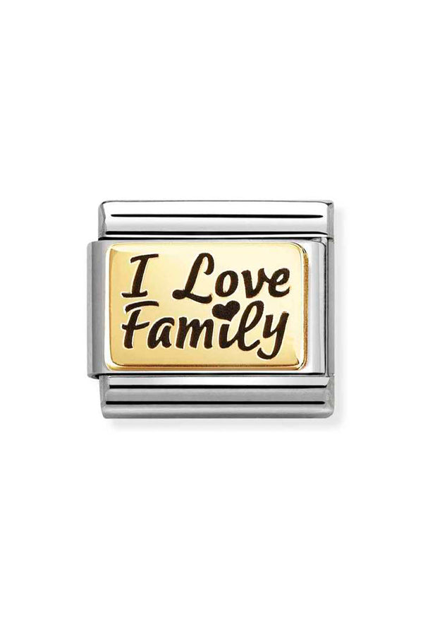 Composable Gold I LOVE FAMILY Charm 030166/69