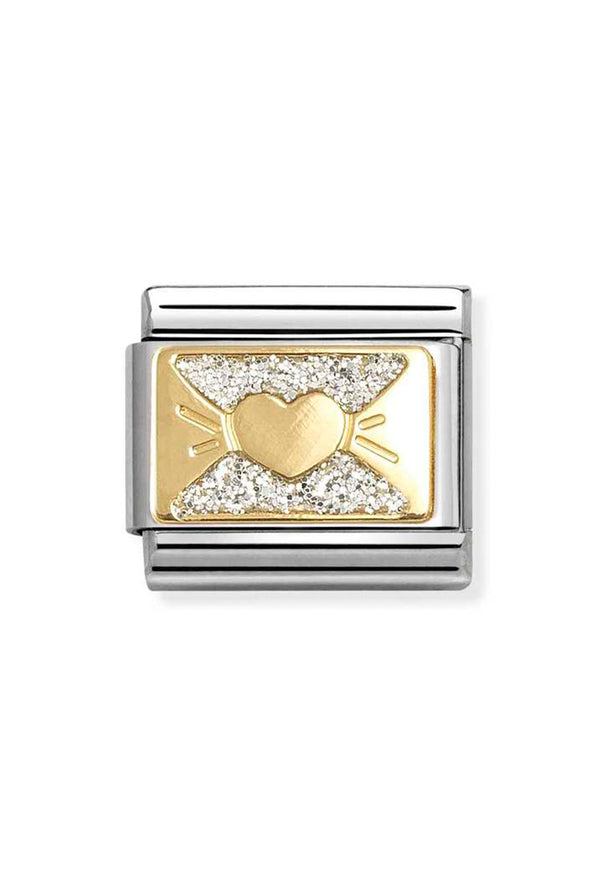 Composable Gold, Glitter, Bow Charm 030224/11