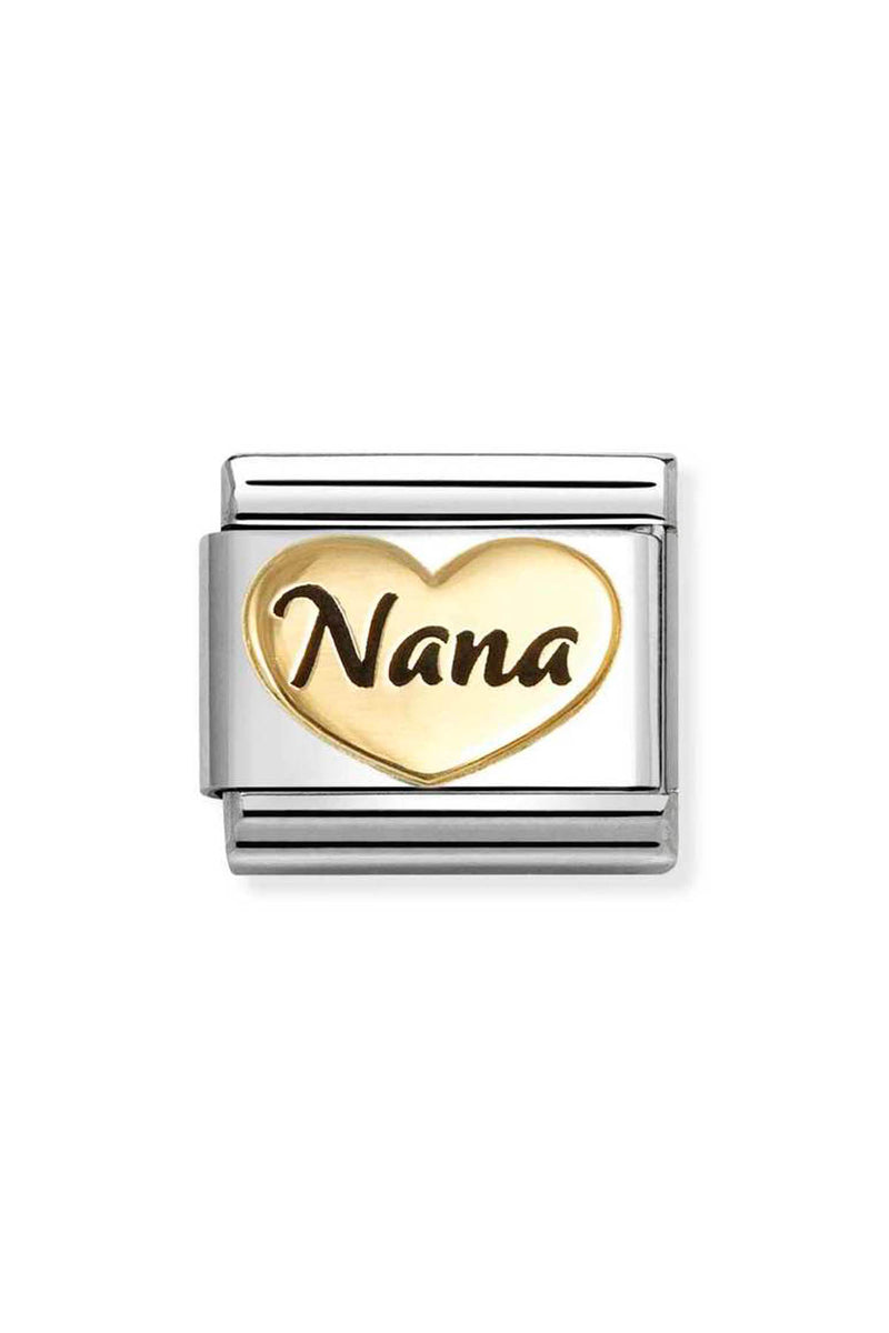 Silver and gold "Nana" charm.
