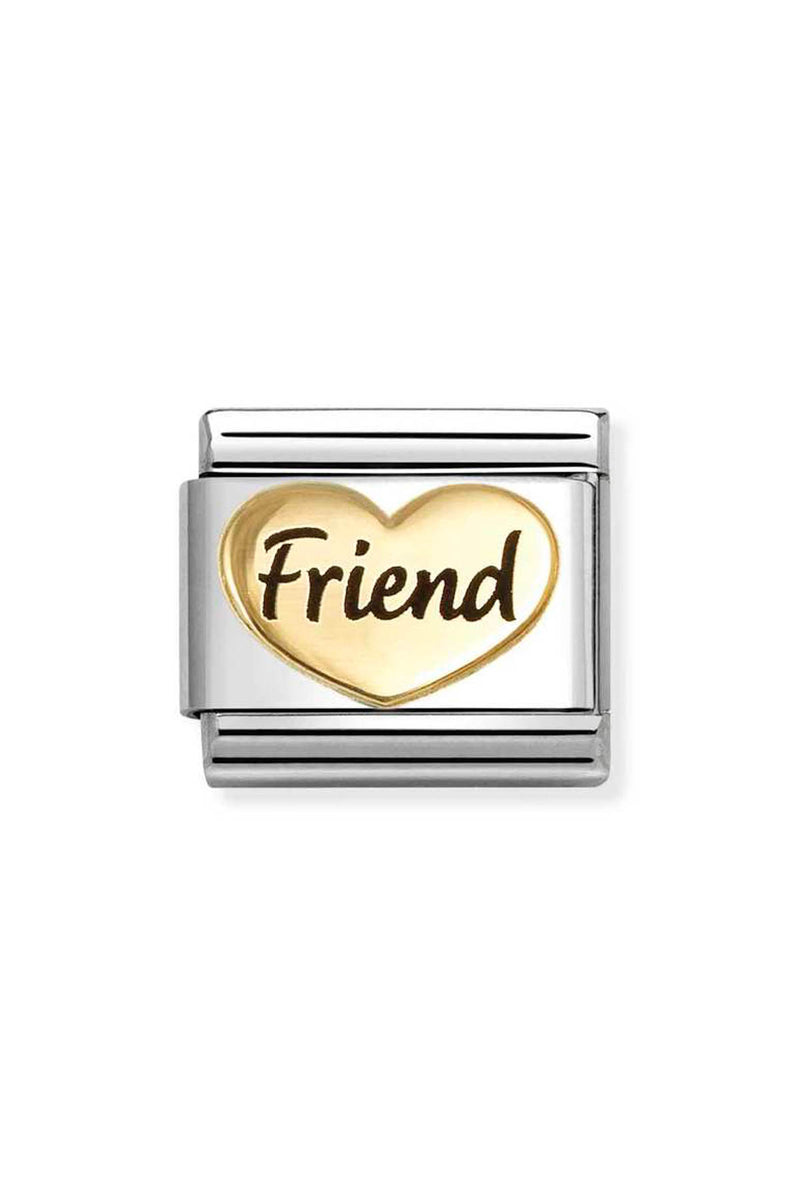 Nomination Composable Gold Friend Heart Charm 030285/84