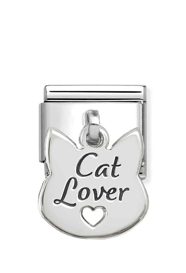 Composable Silver, Cat Lover Drop Charm 331811/14