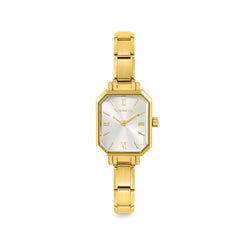 Paris Rectangular Silver Dial Watch 076032/017