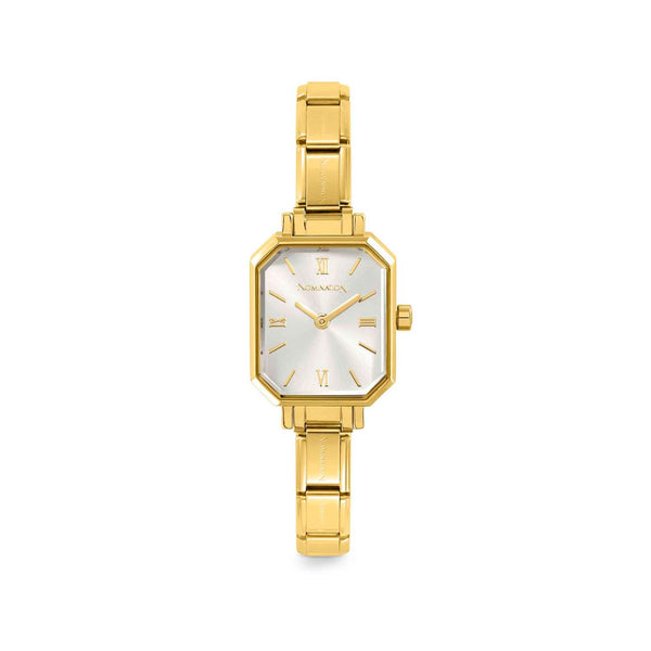 Paris Rectangular Silver Dial Watch 076032/017