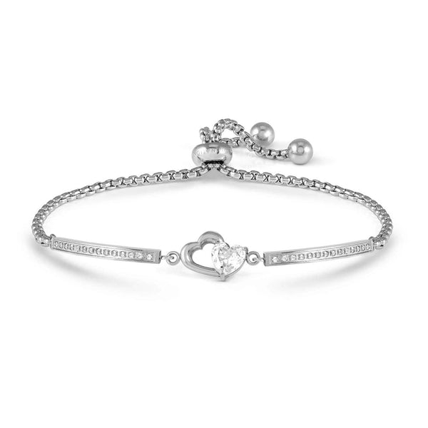Milleluci Refined Edition-Double Hearts CZ Bracelet