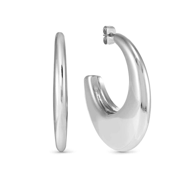 Ecclettica Large Half Hoop Earrings
