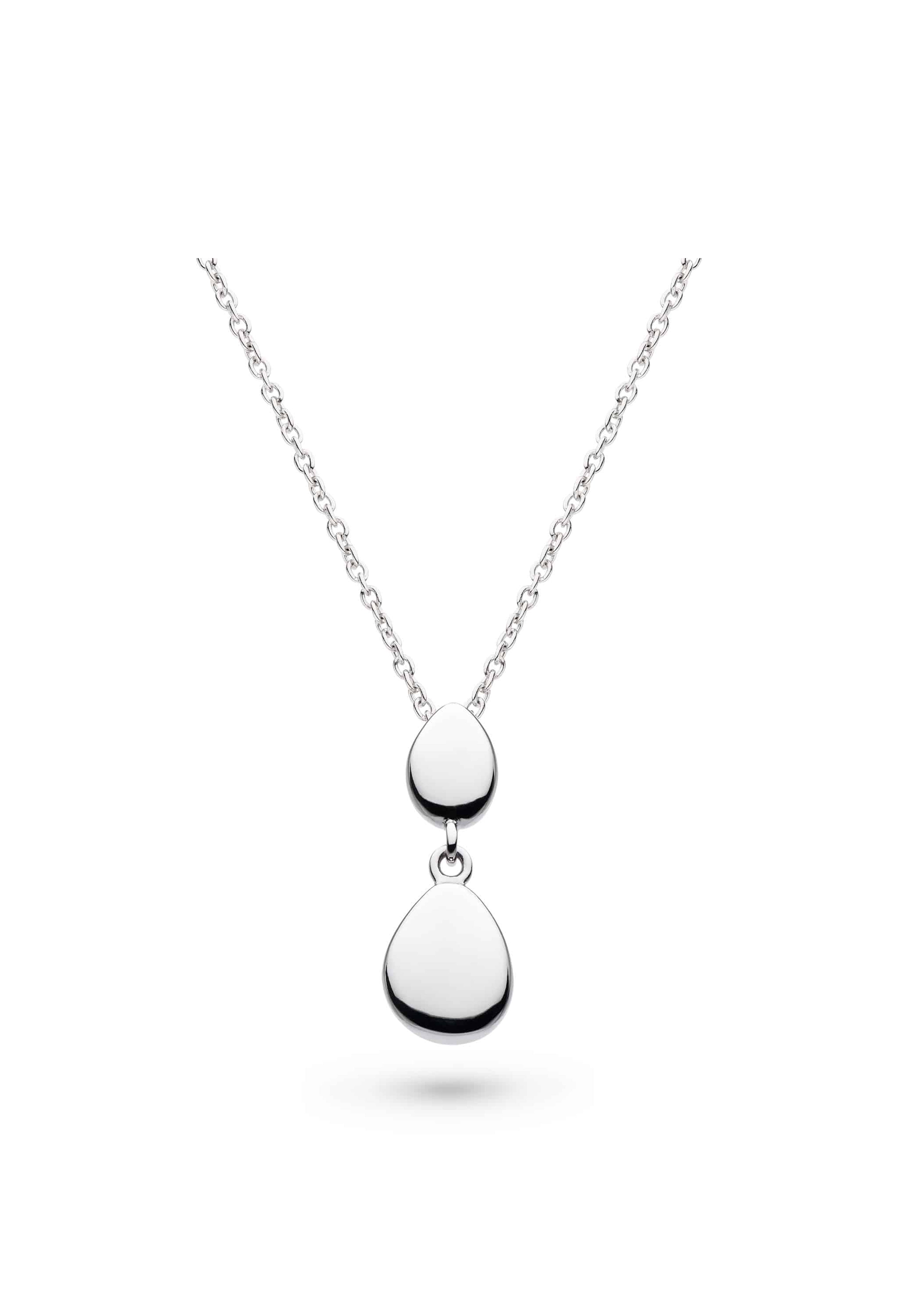 Kit Heath Coast Pebble Double Droplet Necklace