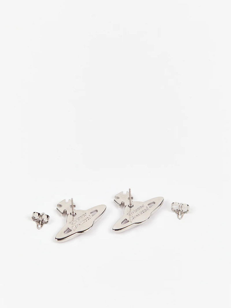Vivienne Westwood Vintage Rose, Violet, Light Amethyst Kika Earrings Platinum Plated