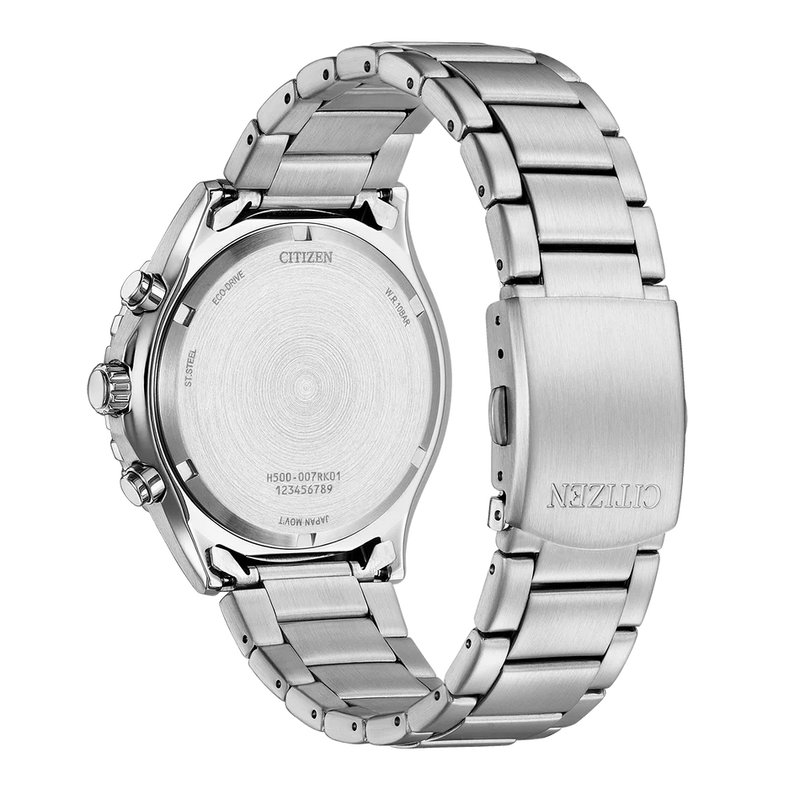 Citizen Mens Blue Dial Chronograph Bracelet Watch AT2560-84L