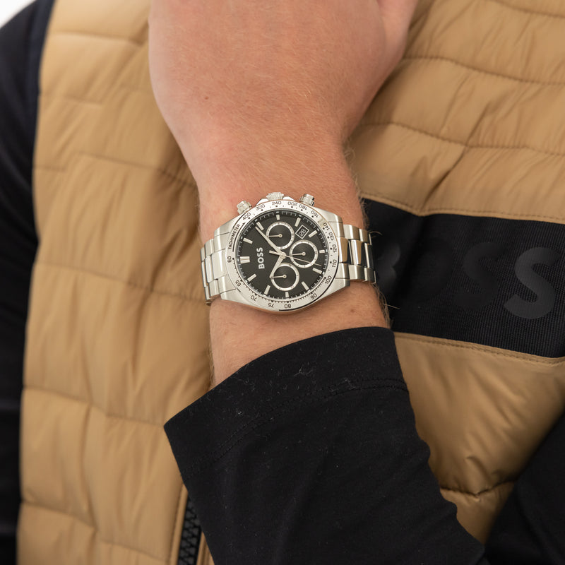 Mens Stainless Steel Hero 2.0, Black Dial, Bracelet Watch 1514267