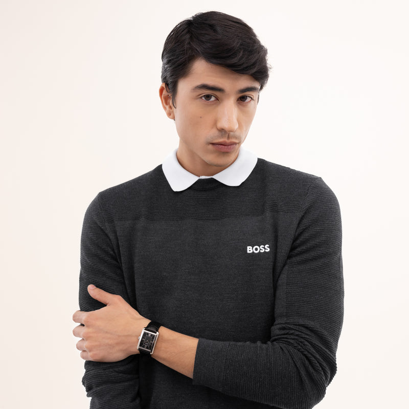 Principle Dress, Black Dial, Strap Watch 1514277
