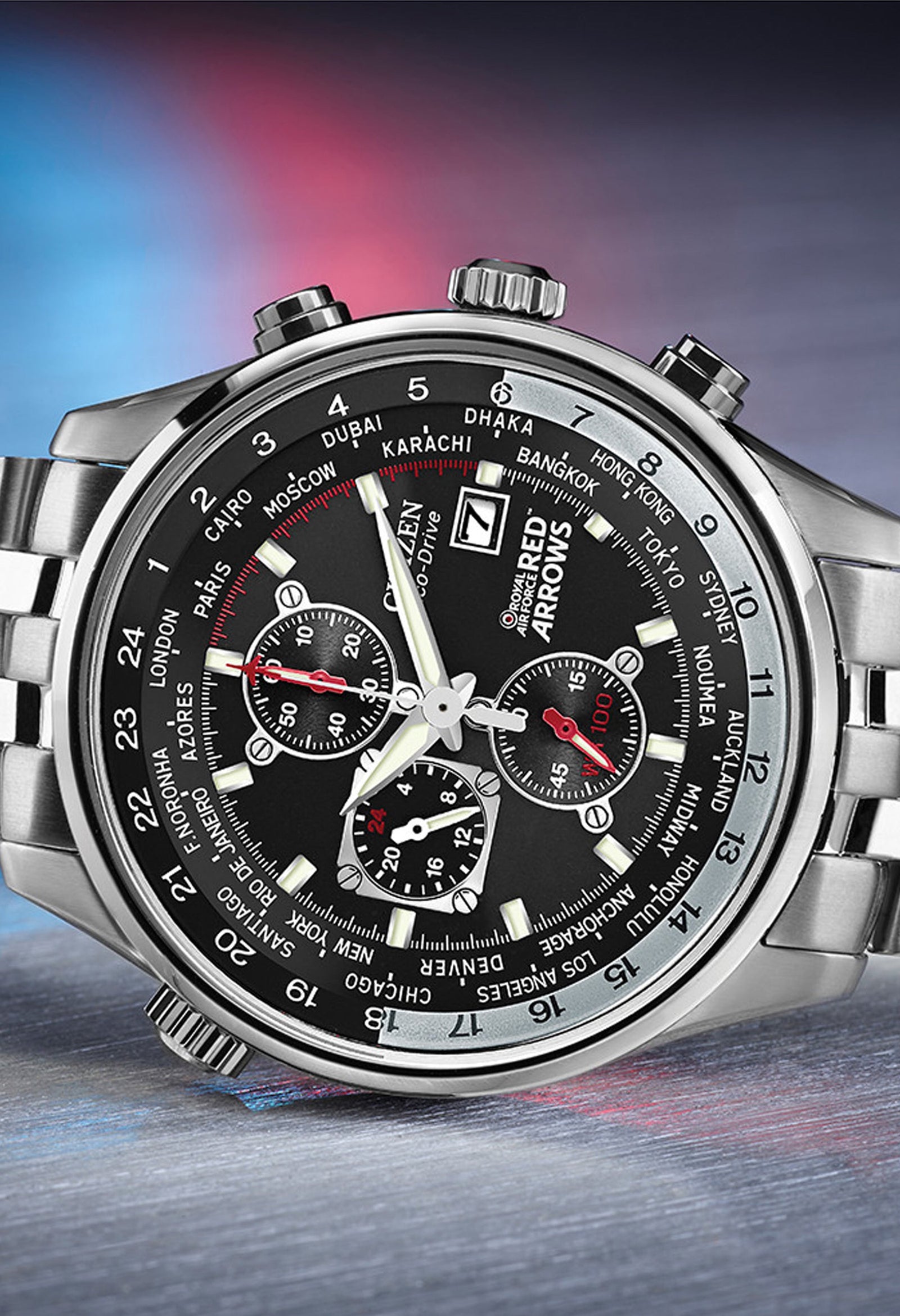 Citizen Men's Eco Drive Red Arrows World Timer