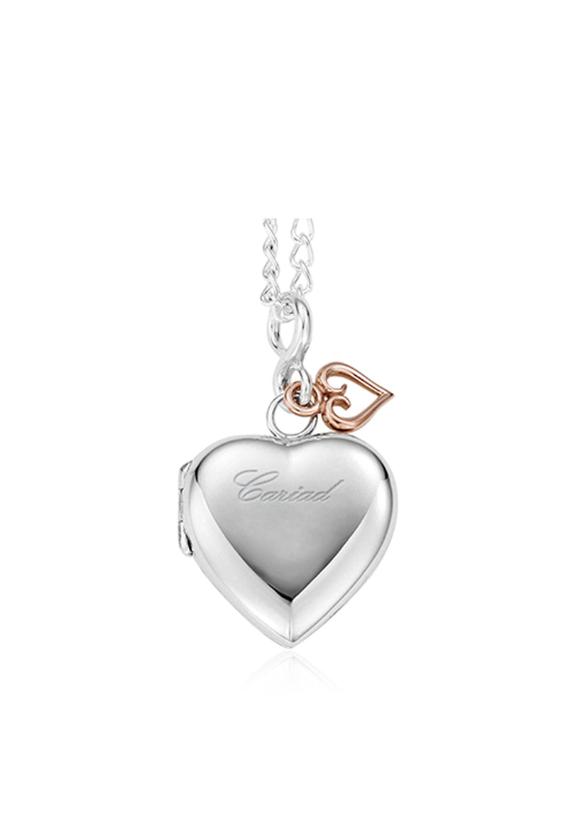 Clogau Cariad Heart Locket In Sterling Silver