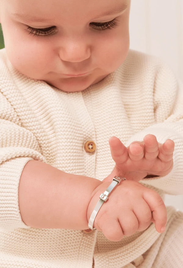 Clogau Tree Of Life Insignia Baby Bangle in Silver
