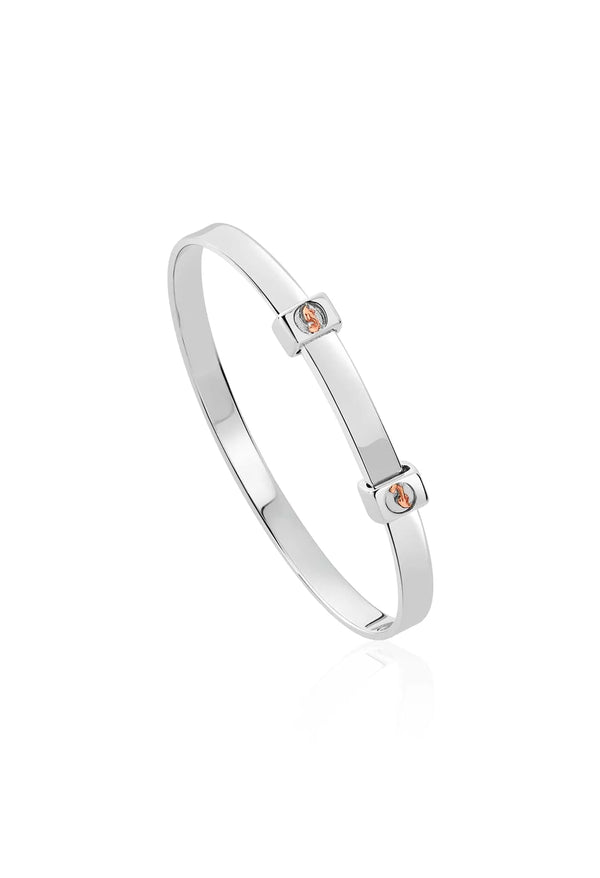 Clogau Tree Of Life Insignia Baby Bangle in Silver