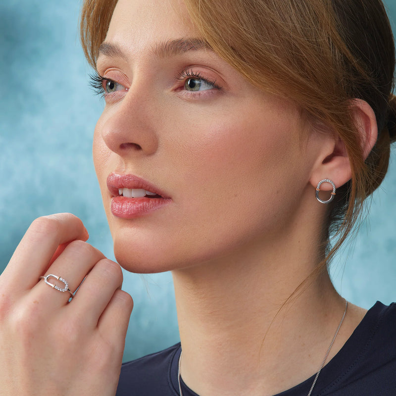 Clogau Connection Earrings In Silver *