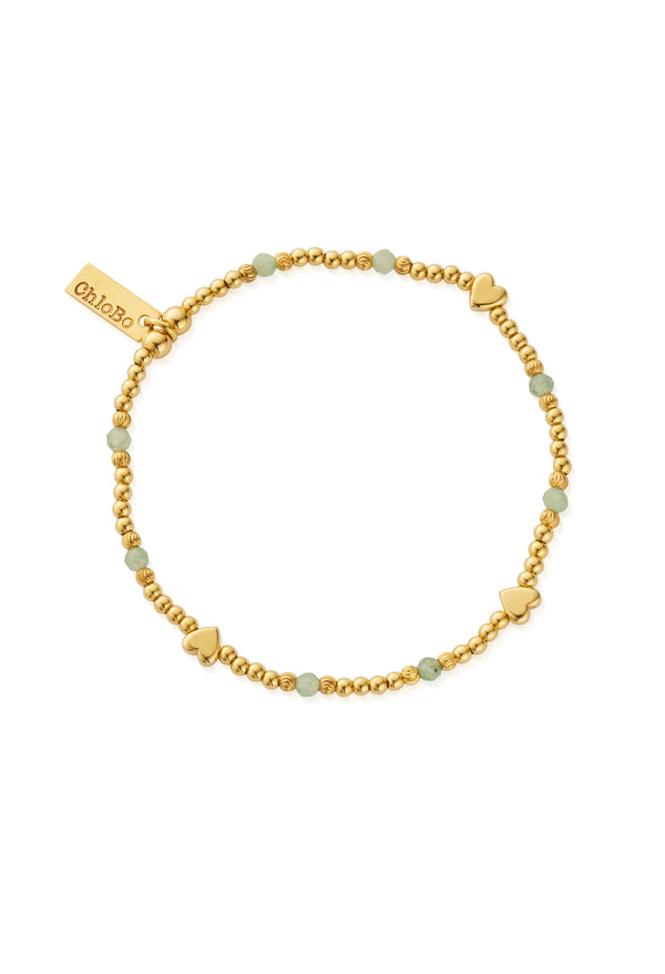 ChloBo New Love Aventurine Bracelet in Gold