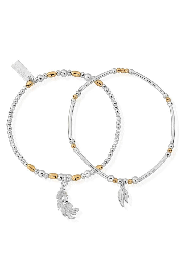 ChloBo Strength & Courage Set Of 2 Bracelets