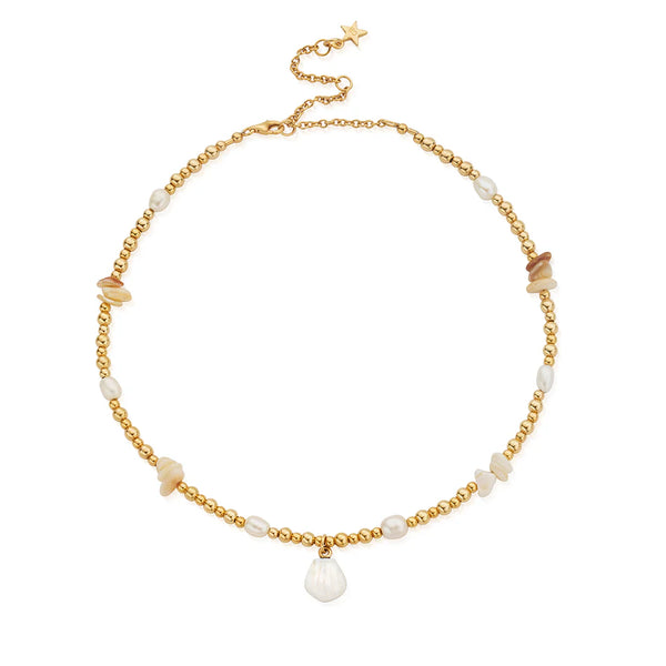 ChloBo Dream Waves Necklace Silver Gold Plated