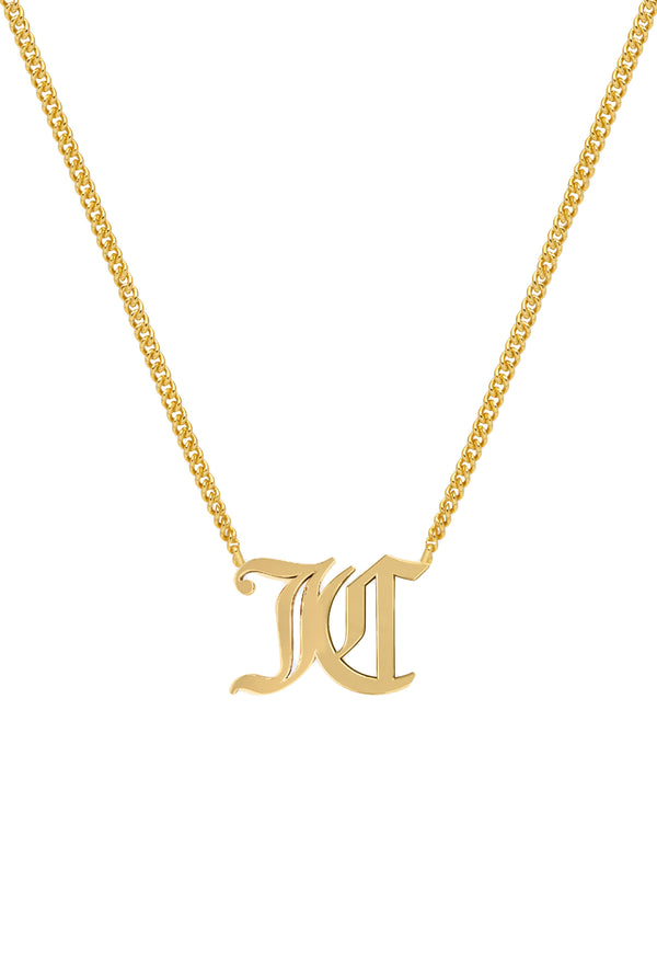 Juicy Couture Layla JC Logo Short Necklace Gold Plated