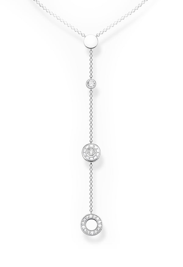 Thomas Sabo Cubic Zirconia with Circles Necklace in Silver