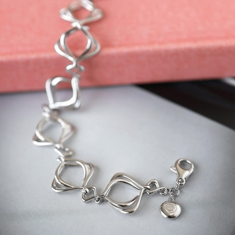 The Kit Heath Alicia Bracelet, a silver bracelet from Kit Heath, available at OD’s Jewellers in St Helens