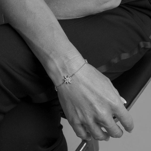 Kit Heath Silver Celeste North Star CZ Slider Bracelet 70456CZ
