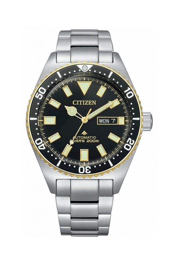 Citizen Gents Stainless Steel Promaster Auto Diver Black Dial Bracelet Watch
