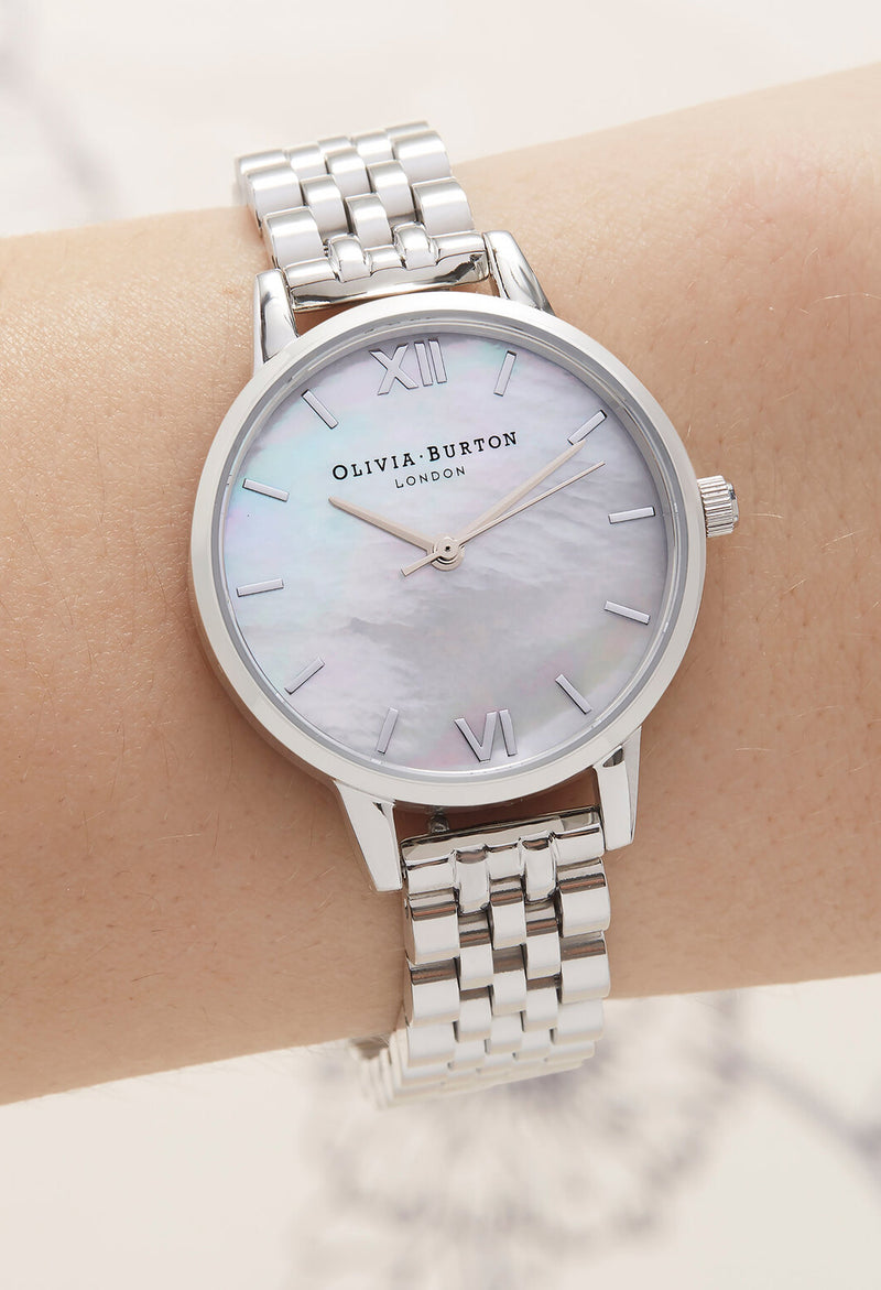 Olivia Burton Ladies Midi Mother of Pearl Watch